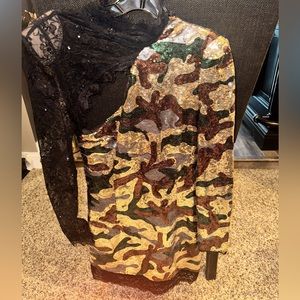 Super hot camo / lace dress